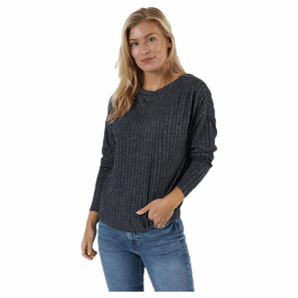 Only Kally Boatneck 4/5 Top Jrs Grey Grå Best