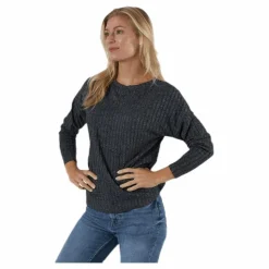 Only Kally Boatneck 4/5 Top Jrs Grey Grå Best