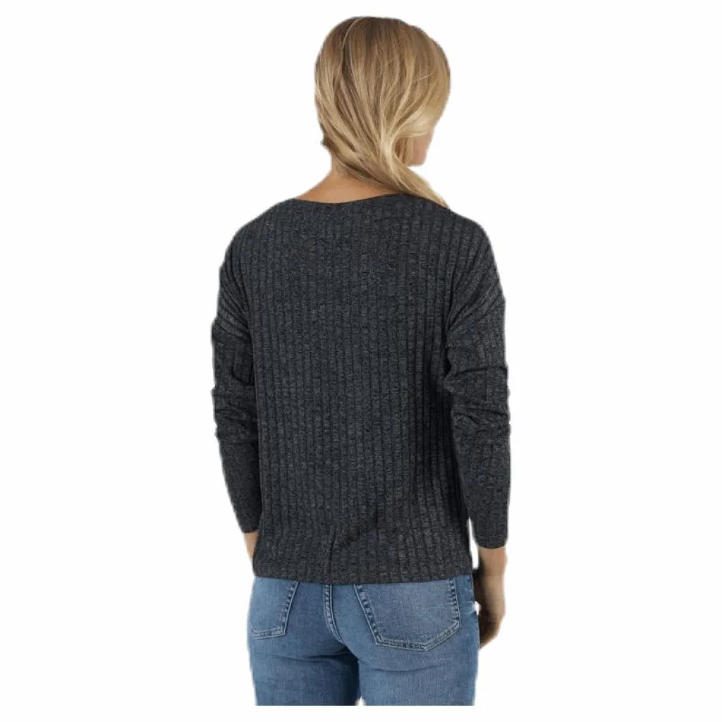 Only Kally Boatneck 4/5 Top Jrs Grey Grå Best
