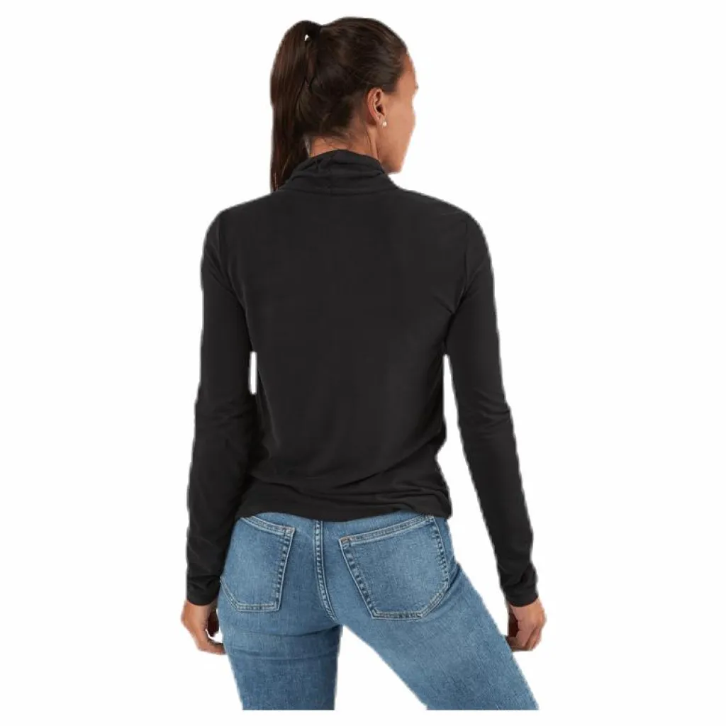 Kamala Ls Rollneck Top Black*Pieces