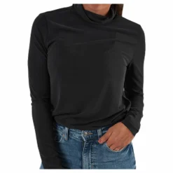 Kamala Ls Rollneck Top Black*Pieces