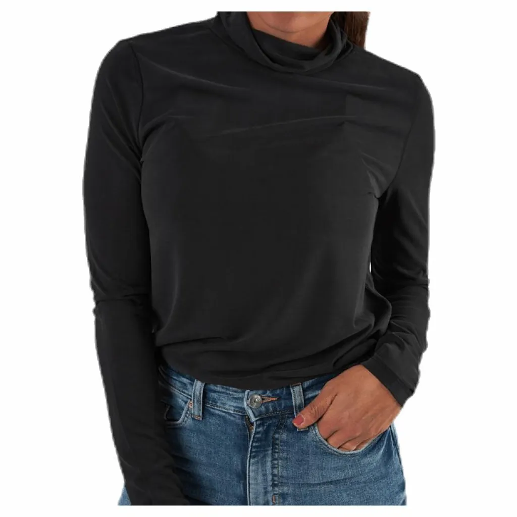 Kamala Ls Rollneck Top Black*Pieces
