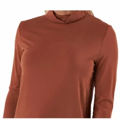 Pieces Kamala Ls Rollneck  Top  Brown Brun Clearance