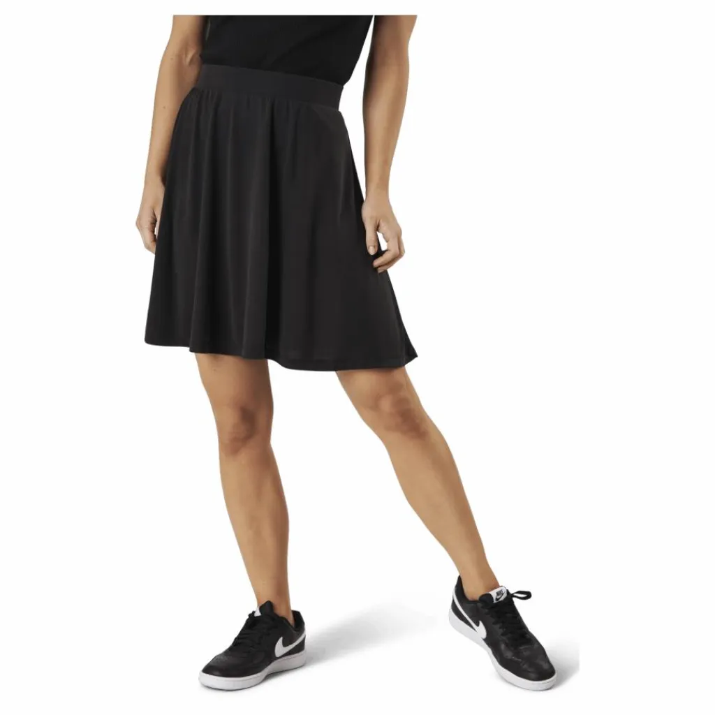 Pieces Kamala Mw Skirt Black Svart Hot