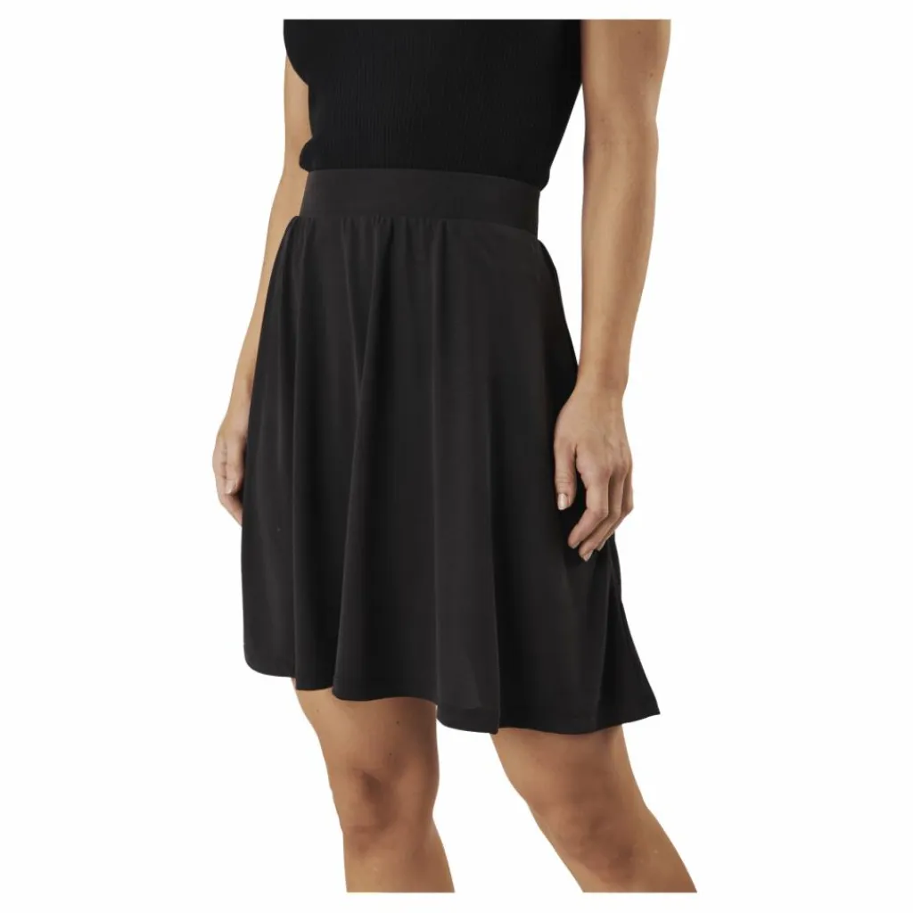 Pieces Kamala Mw Skirt Black Svart Hot
