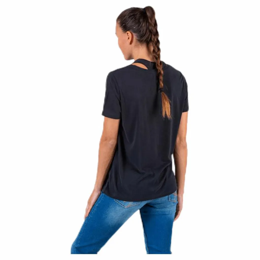 Pieces Kamala Ss O-Neck Tee Black Svart Online