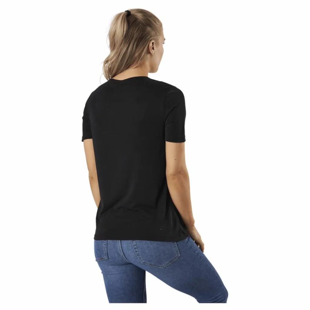 Pieces Kamala Ss Top Black Svart New