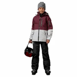 8848 Altitude Kaman Junior Jacket Grey/Red Grå och Röd Outlet
