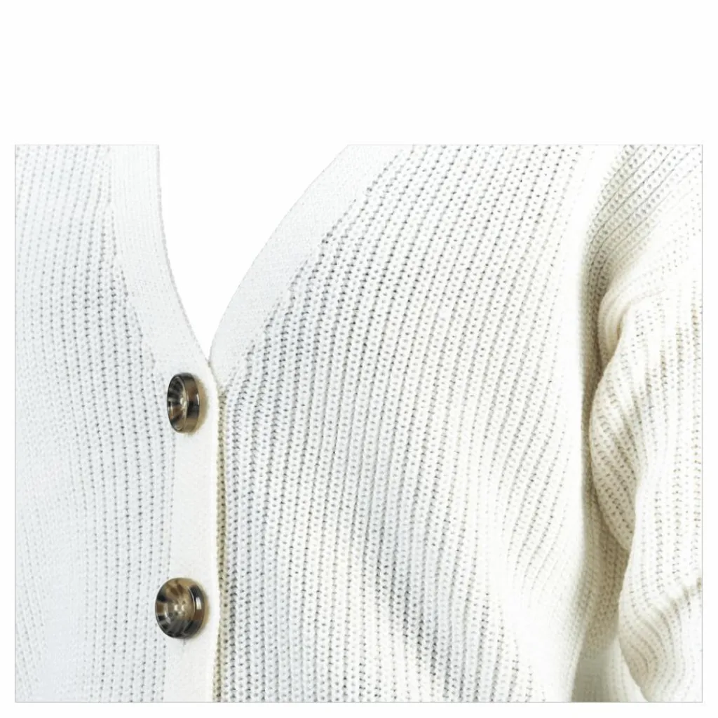 Karie Ls Knit Cardigan White*Pieces Hot