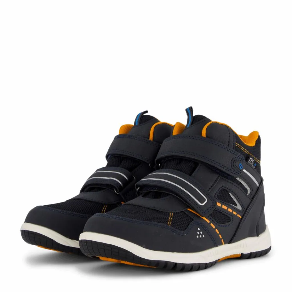 Kasuri Navy/orange*Leaf New