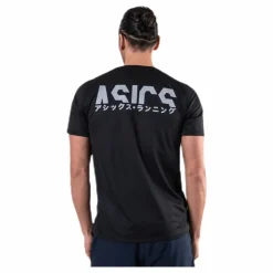 ASICS Katakana SS Top Black Svart Outlet