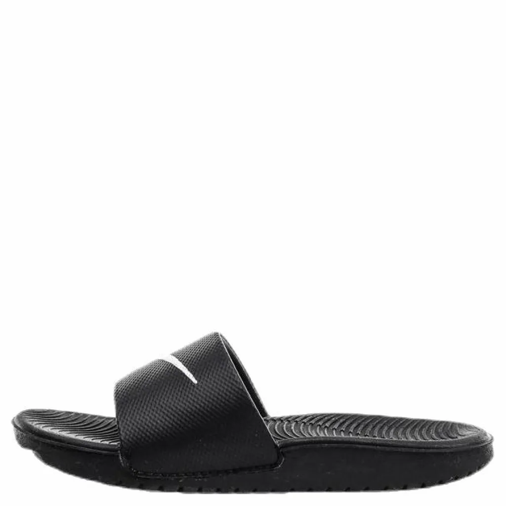 Kawa Little/Big Kids' Slides BLACK/WHITE*Nike Discount