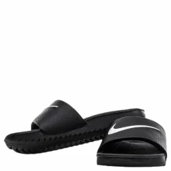 Kawa Little/Big Kids' Slides BLACK/WHITE*Nike Discount
