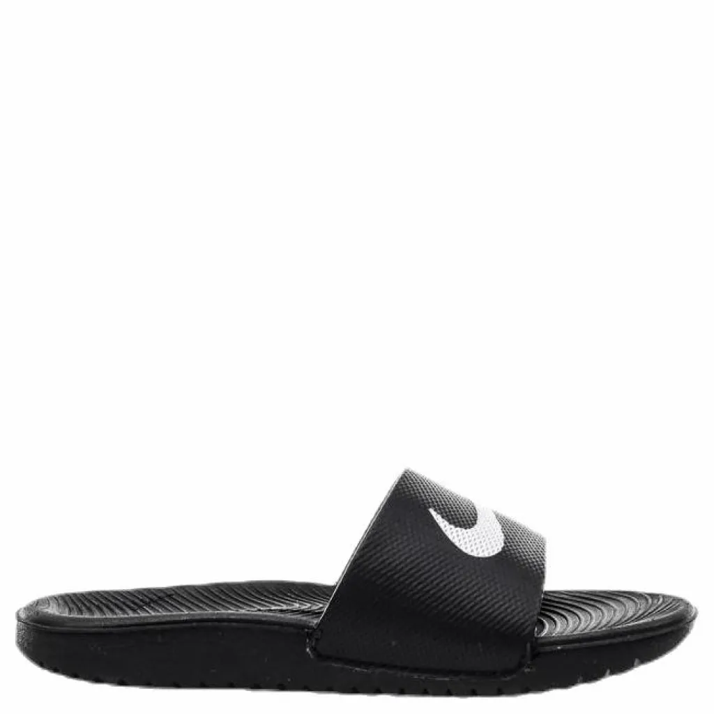 Kawa Little/Big Kids' Slides BLACK/WHITE*Nike Discount