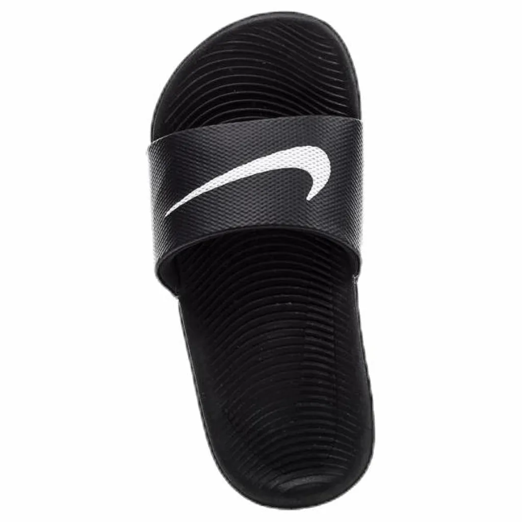 Kawa Little/Big Kids' Slides BLACK/WHITE*Nike Discount