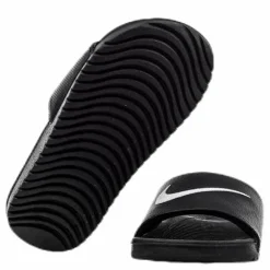 Kawa Little/Big Kids' Slides BLACK/WHITE*Nike Discount