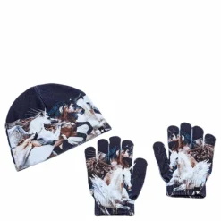 Kaya Hat and Glove Set Black*Molo Hot