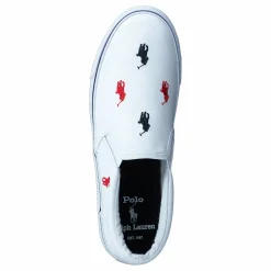 Ralph Lauren Junior Keaton Slipon White/ Navy, Red Vit Best