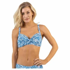 Waikani Beachwear Keleah Supportive Bra Blue Blå Best