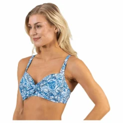 Waikani Beachwear Keleah Supportive Bra Blue Blå Best