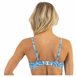 Waikani Beachwear Keleah Supportive Bra Blue Blå Best