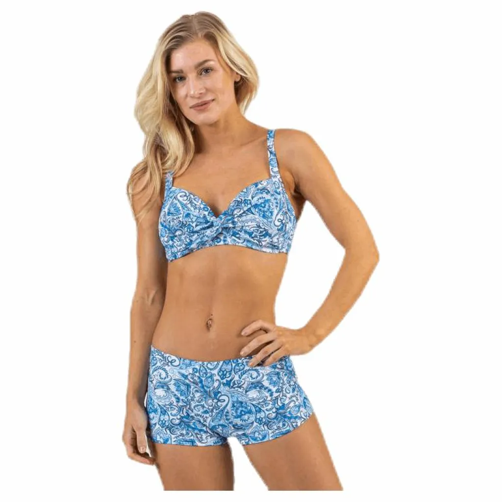 Waikani Beachwear Keleah Supportive Bra Blue Blå Best