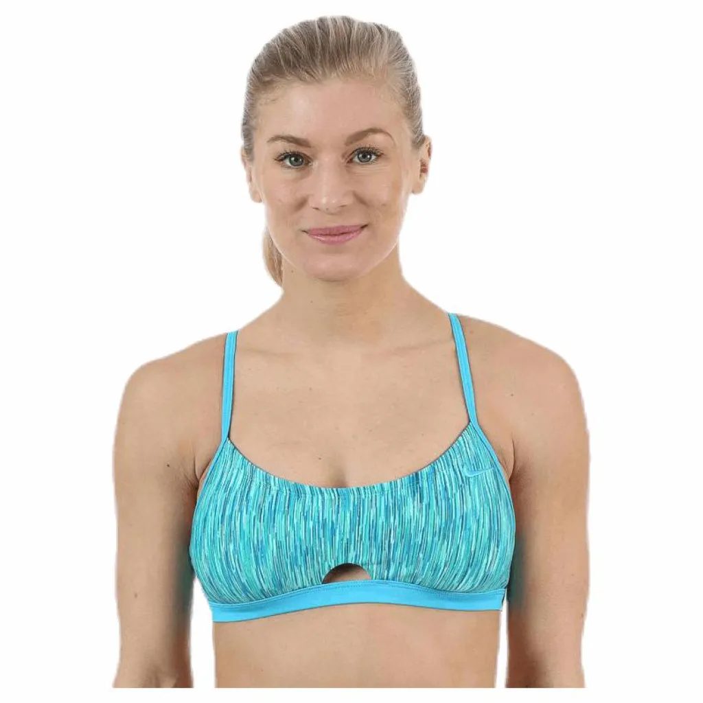 Nike Swim Keyhole Sport Top Green Grön Best