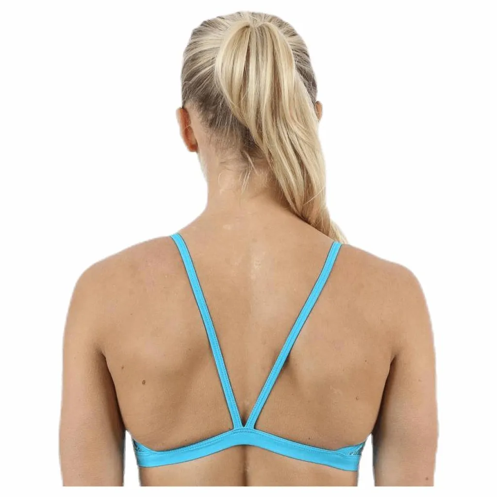 Nike Swim Keyhole Sport Top Green Grön Best