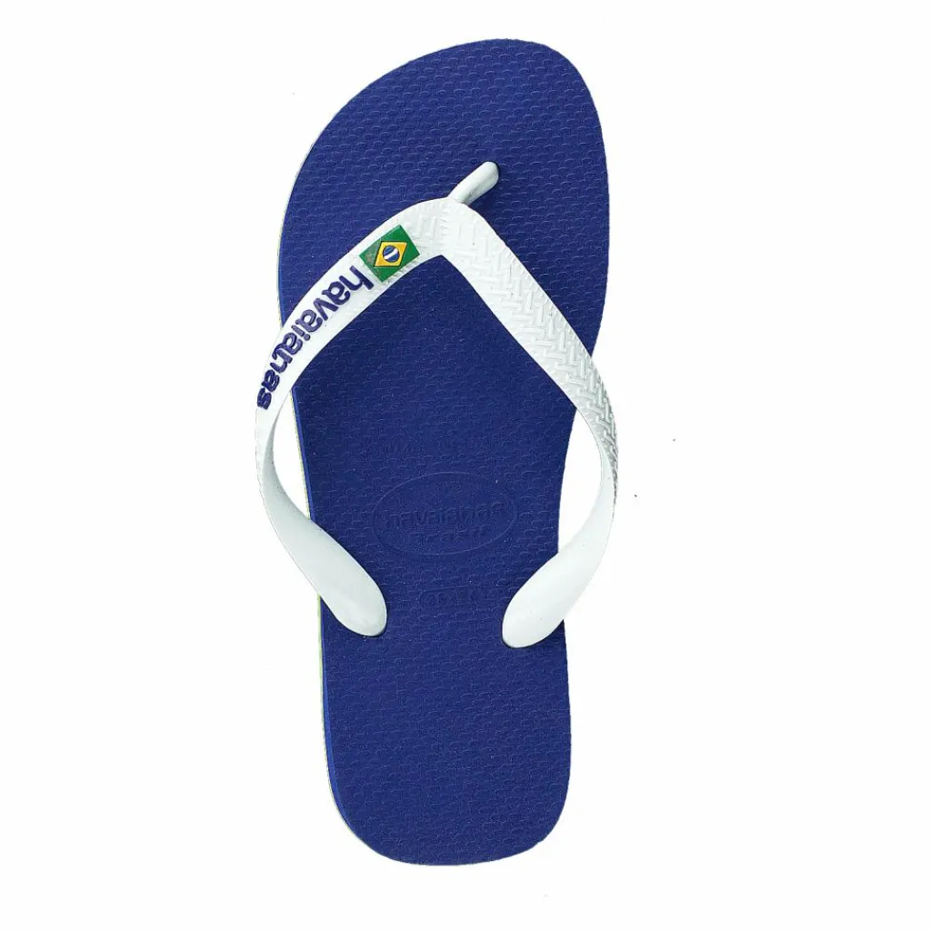Havaianas Kids Brasil Logo Marine Blue Blå och Grå Best