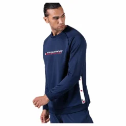 Knit Crew Sweat Logo Tape Blue*Tommy Hilfiger Sport