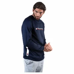 Knit Crew Sweat Logo Tape Blue*Tommy Hilfiger Sport