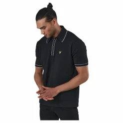 Knitted Branded Polo Black*Lyle & Scott Best