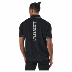 Knitted Branded Polo Black*Lyle & Scott Best