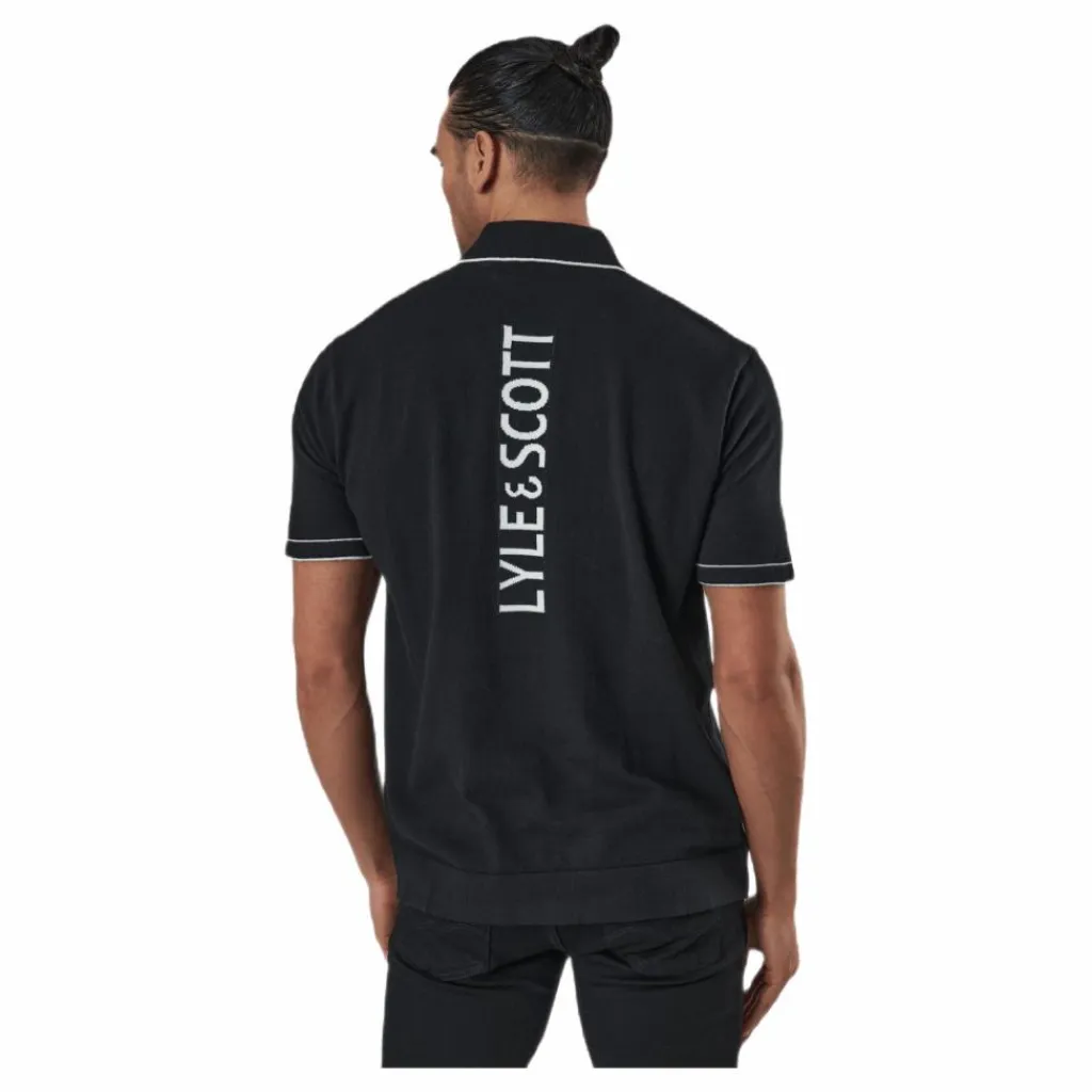 Knitted Branded Polo Black*Lyle & Scott Best