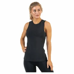 BLACC Koray Rib Tank Black Svart Clearance