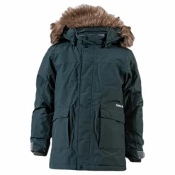 Didriksons Kure Kid's Parka Green Grön