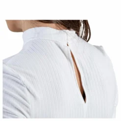 Pieces Kylie Ss T-Neck Top White Vit Outlet