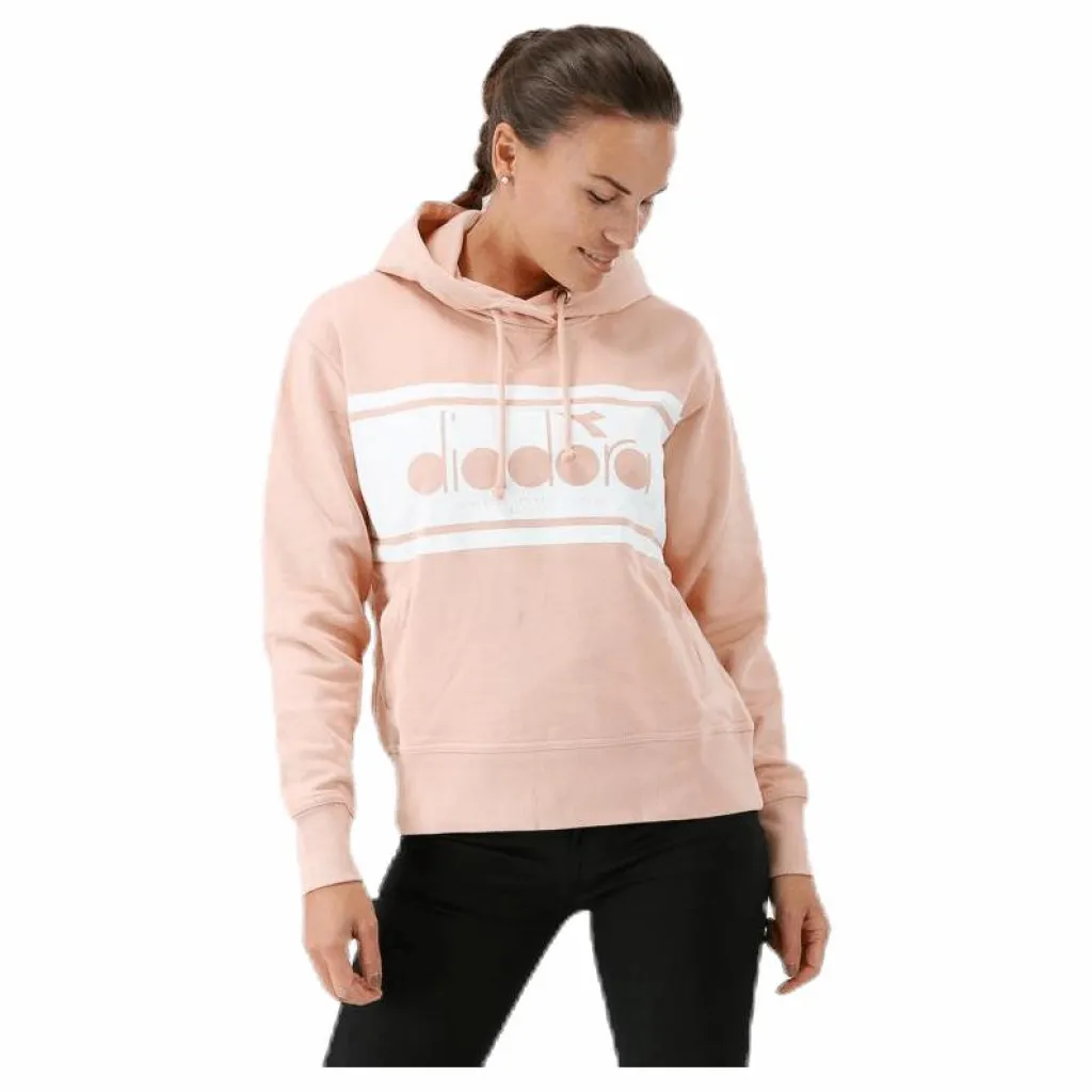 Diadora L. Hoodie Spectra Pink/Beige Rosa och Beige Hot