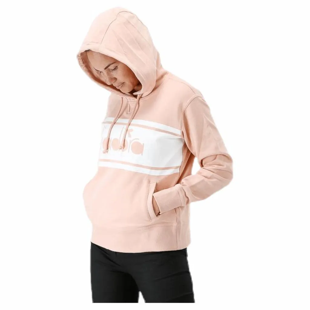 Diadora L. Hoodie Spectra Pink/Beige Rosa och Beige Hot