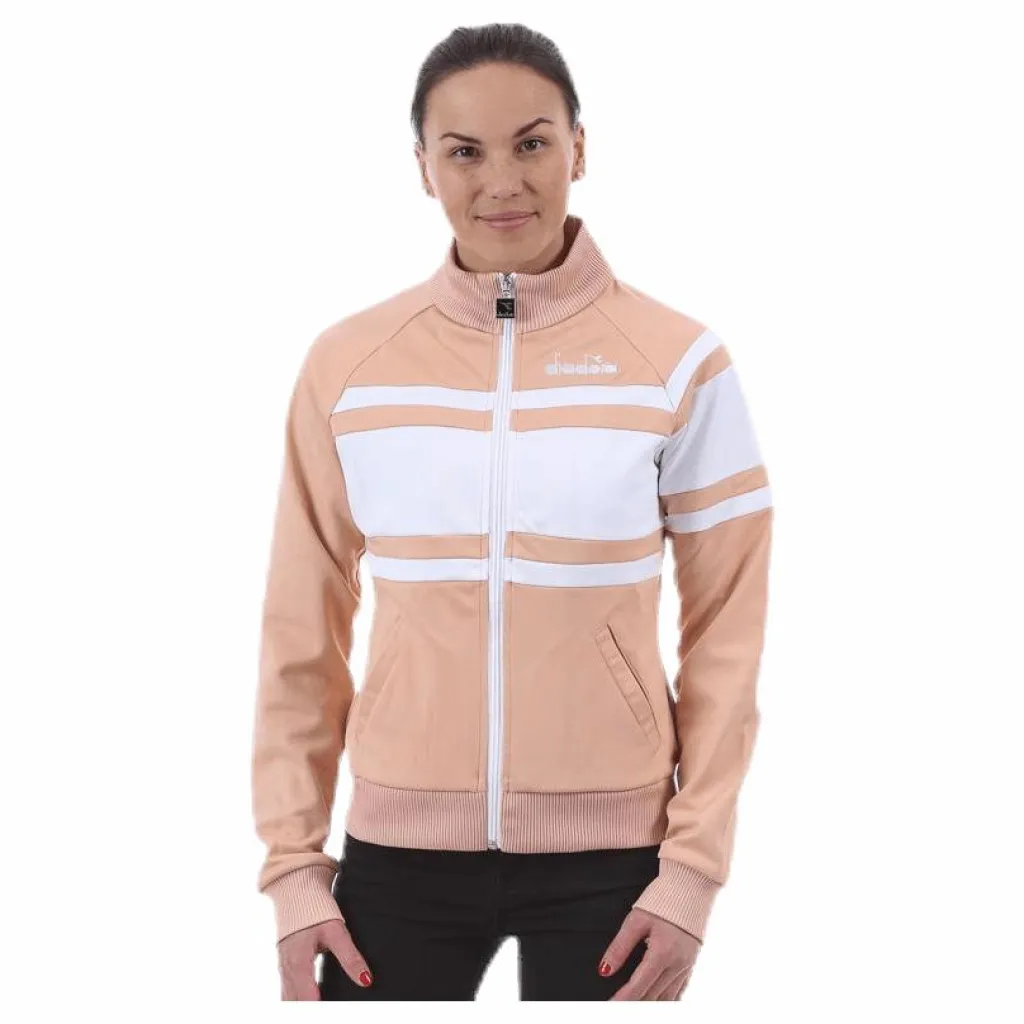 Diadora L. Jacket 80'S Pink/White Rosa och Vit