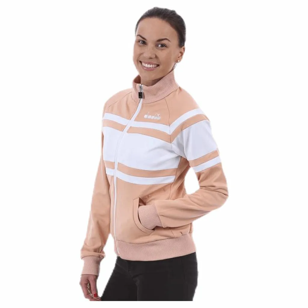 Diadora L. Jacket 80'S Pink/White Rosa och Vit