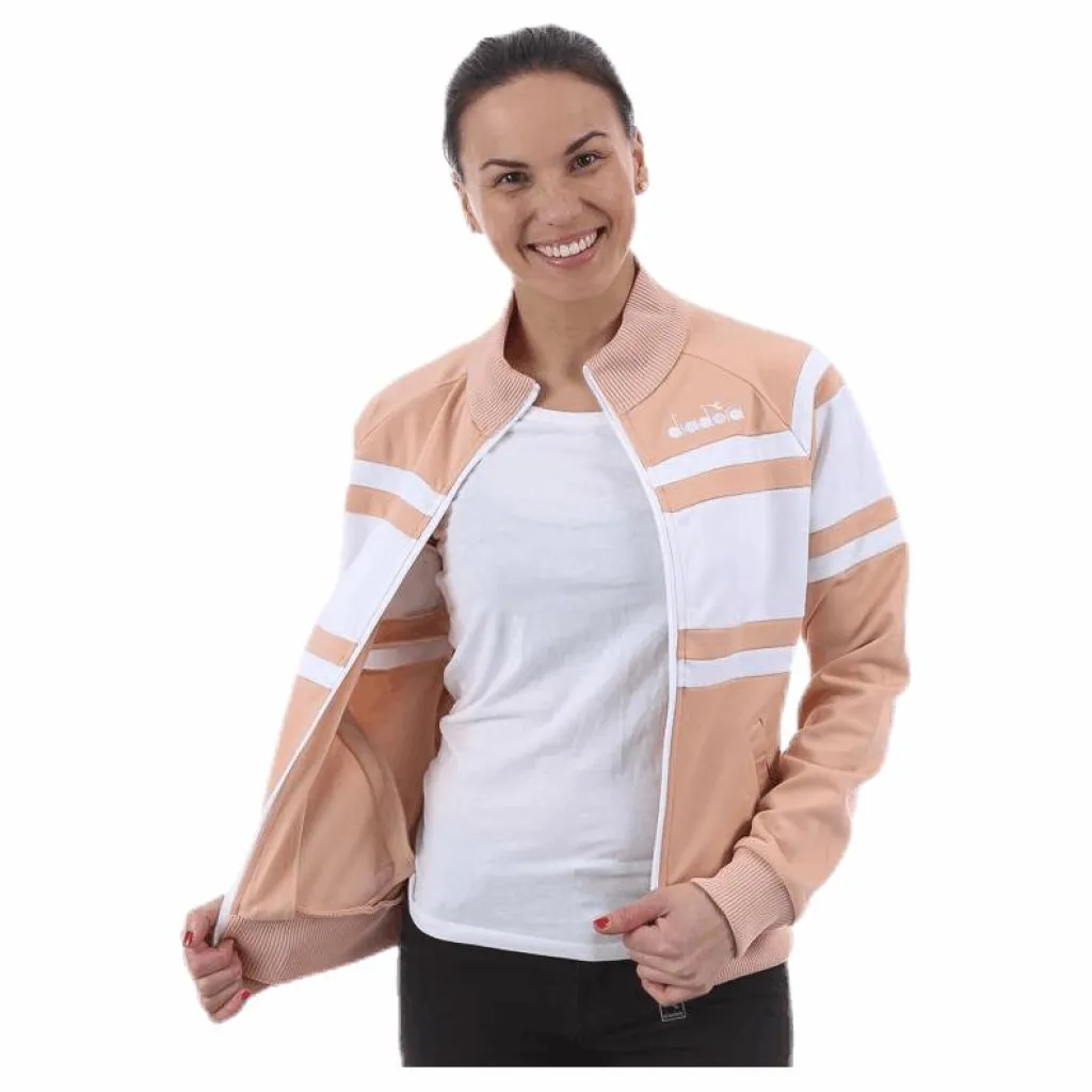 Diadora L. Jacket 80'S Pink/White Rosa och Vit