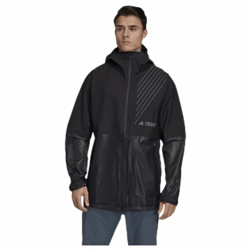 adidas 3L Zupahike Jacket Black Svart New