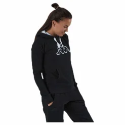 Lady Sweat Hood, Logo Zeleril White/Black*Kappa Hot