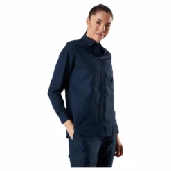 Jack Wolfskin Lakeside Roll-Up Shirt Blue Blå Sale