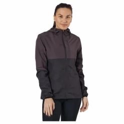 Lassie W Running Jacket With H Black Bean*Endurance Clearance