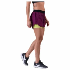 Newline 2-Lay Shorts Purple/Green Lila och Grön