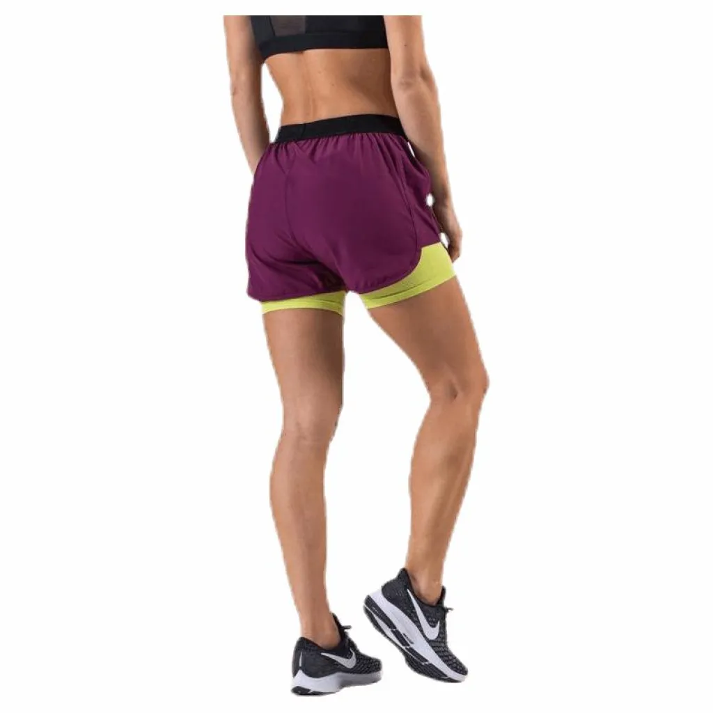 Newline 2-Lay Shorts Purple/Green Lila och Grön