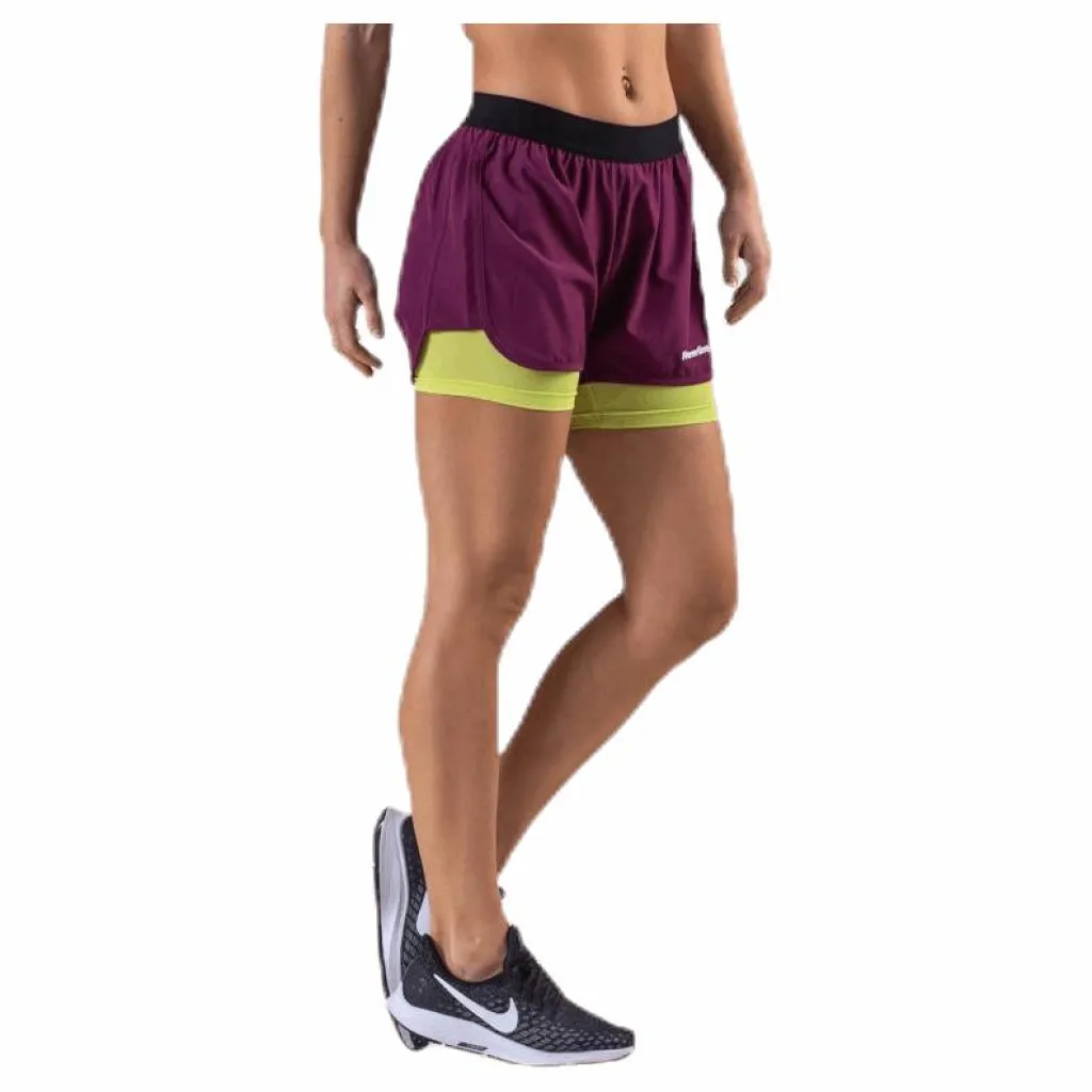 Newline 2-Lay Shorts Purple/Green Lila och Grön