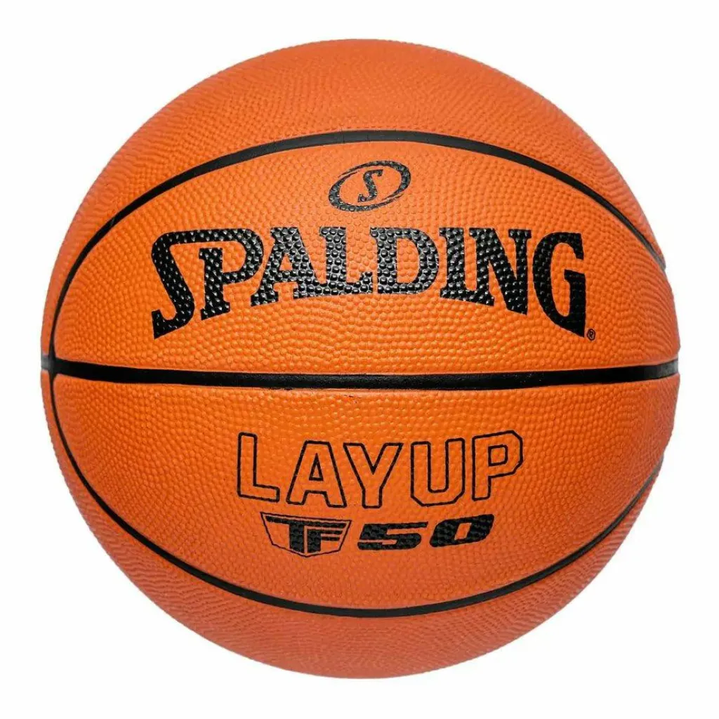 Spalding Layup Tf-50 Size 7 Rubber Bask Orange